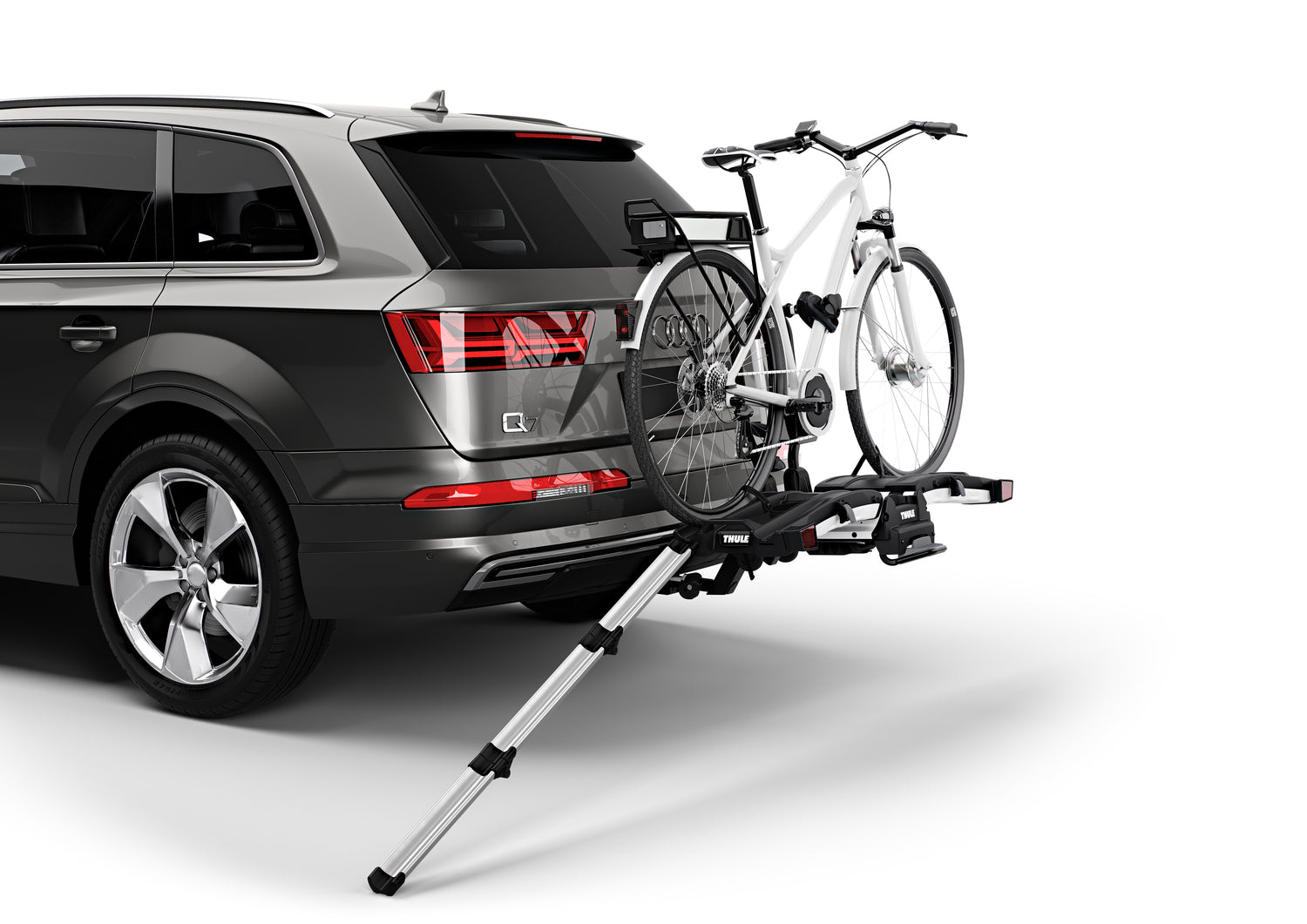 Thule bike rack loading ramp sale