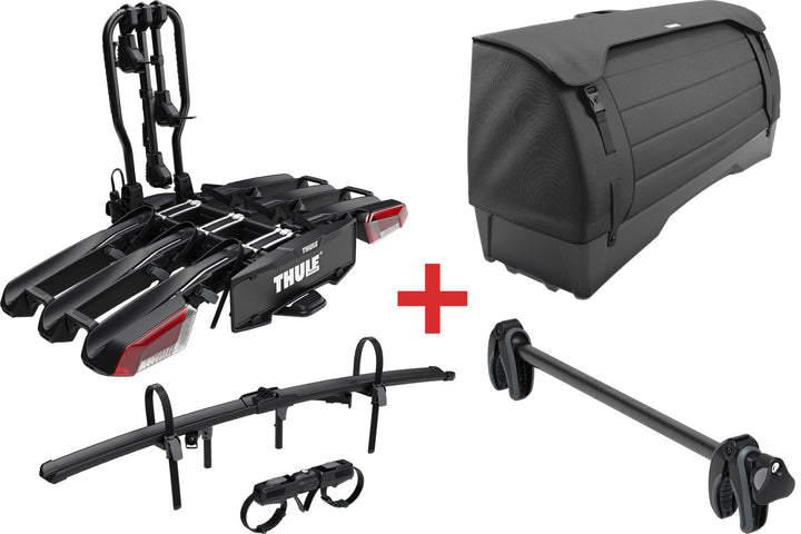 Thule EasyFold 3 (4 Bike) + Onto 2 Cargo Box Package