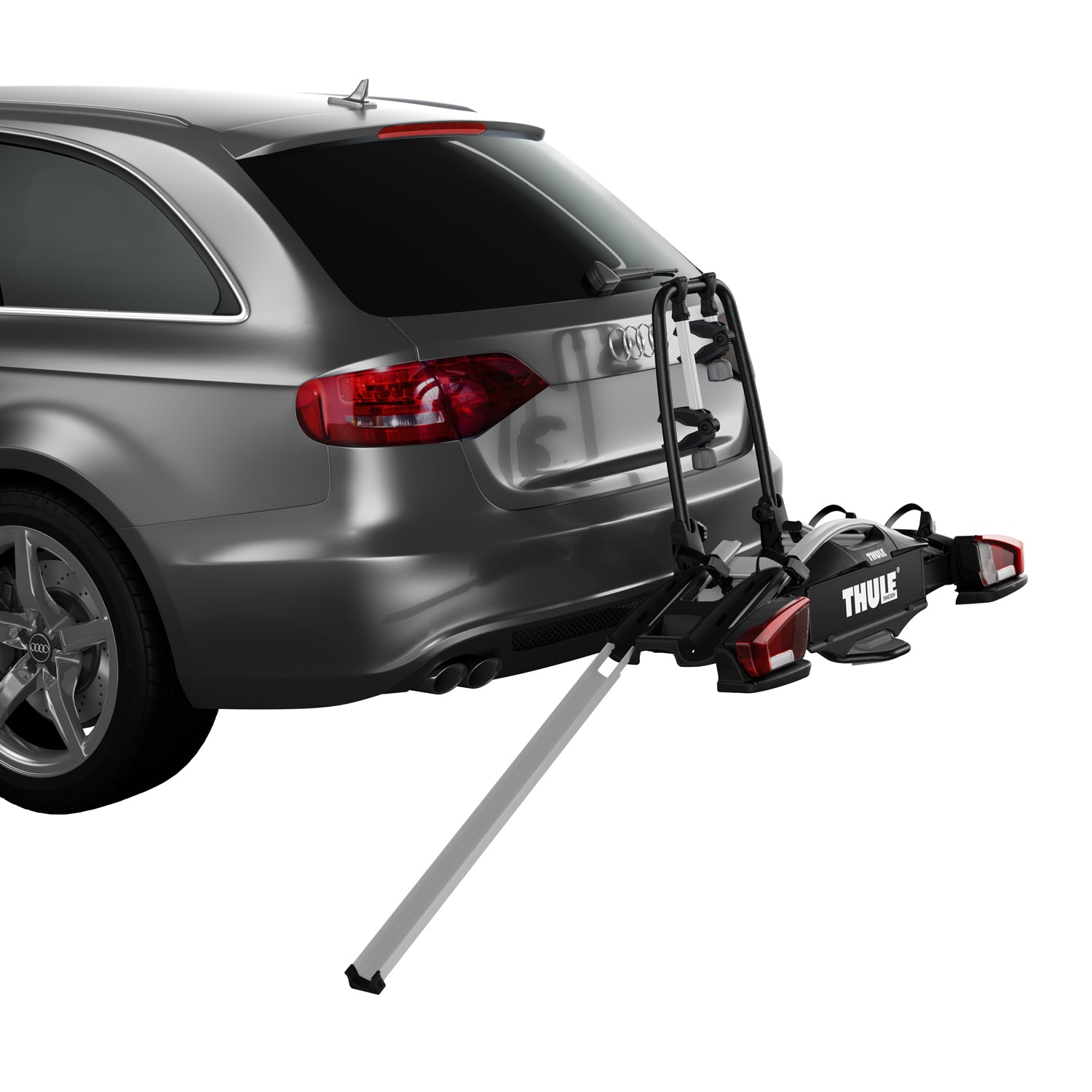 Loading bikes on thule rack online